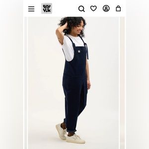 Navy Corduroy Lucy and Yak Dugarees, Overalls, Coveralls size 10L